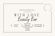 With Love Beauty Bar.