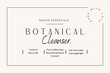 Botanical Cleanser.