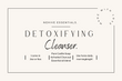 Detoxifying Cleanser.